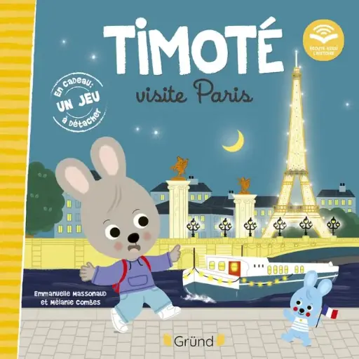 Album jeunesse TIMOTE PARIS dès 2 ans cartonné rigide