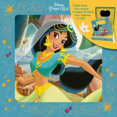 CARNET SECRET & COFFRET Jasmine de Disney