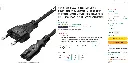Screenshot 2024-10-10 at 20-10-48 Cable d'alimentation Euro，2 Meters，Cable Alimentation 2 Pin c7 fiche Bipolaire Cordon pour PC Monitor，DVD，Imprimante，Samsung Philips LG Sony TV，PS4， Microsoft Surface Go_Laptop_Book HP Envy. … Amaz[...].webp