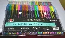 48 FEUTRES GEL DE COULEURS ASSORTIES PASTELS ET BRILLANTES