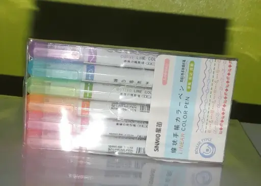 ENSEMBLE DE 6 SUPERBES ET SPECIAUX Surligneurs De Haute Qualité dessins & couleurs assortis